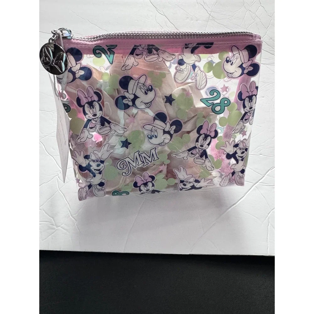 Skinnydip London x Disney Minnie Mouse Clear Makeup Bag Cosmetic Pouch Pink New